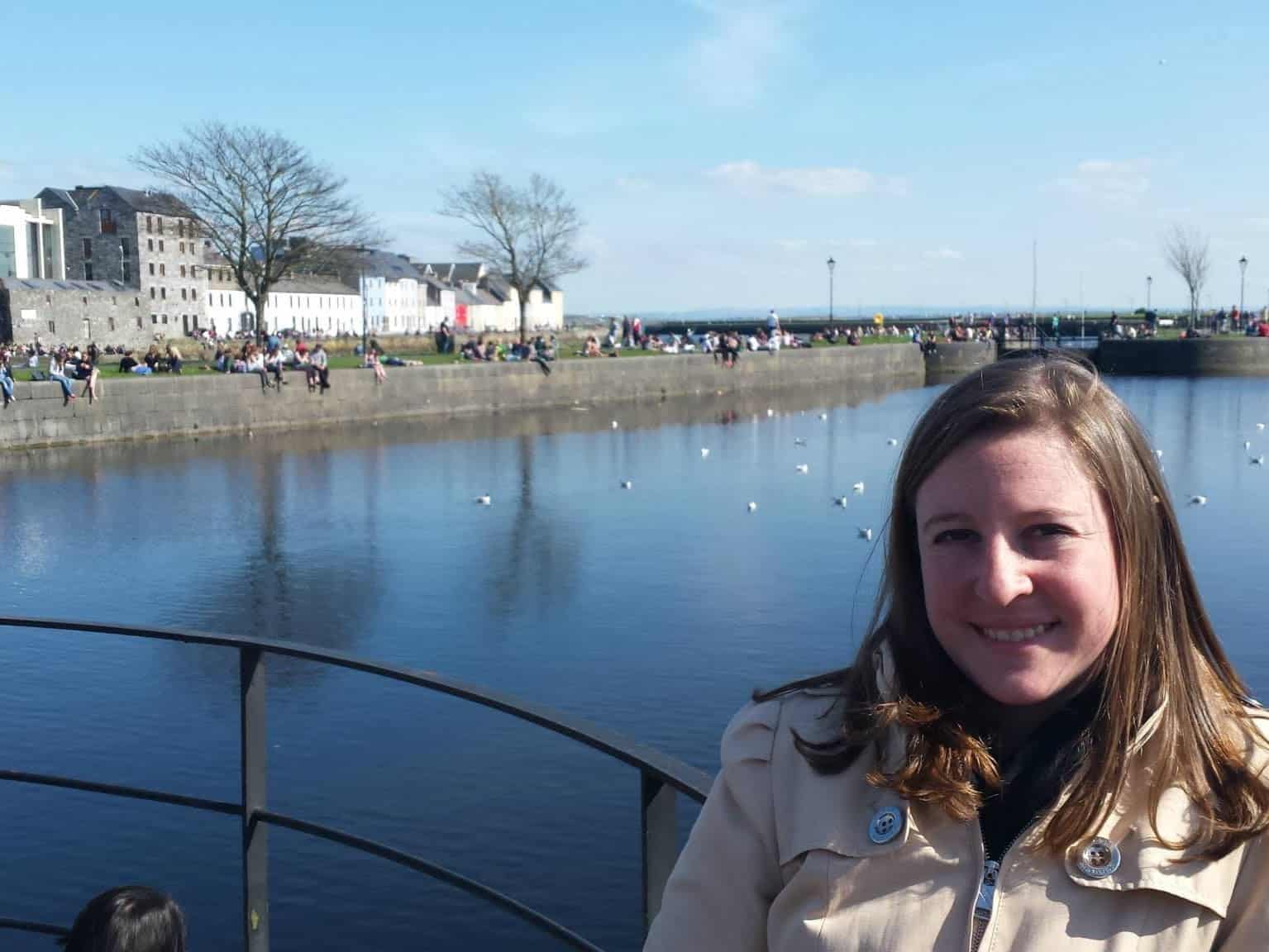 Mandy on the warf in Galway
